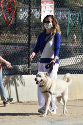 Olivia Wilde - Walking Her Dog in LA 06/07/2020