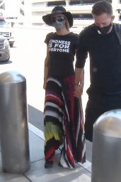 Paris Hilton - Catches a Flight at LAX Airport in LA 06/11/2020