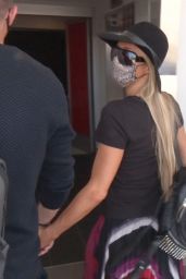Paris Hilton - Catches a Flight at LAX Airport in LA 06/11/2020