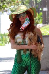 Phoebe Price in a Mermaid Outfit in Los Angeles 06/12/2020