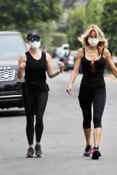 Reese Witherspoon With Her Yoga Teacher in Brentwood 06/23/2020
