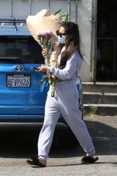 Shay Mitchell Buys Multiple Flower Bouquets in West Hollywood 06/17/2020