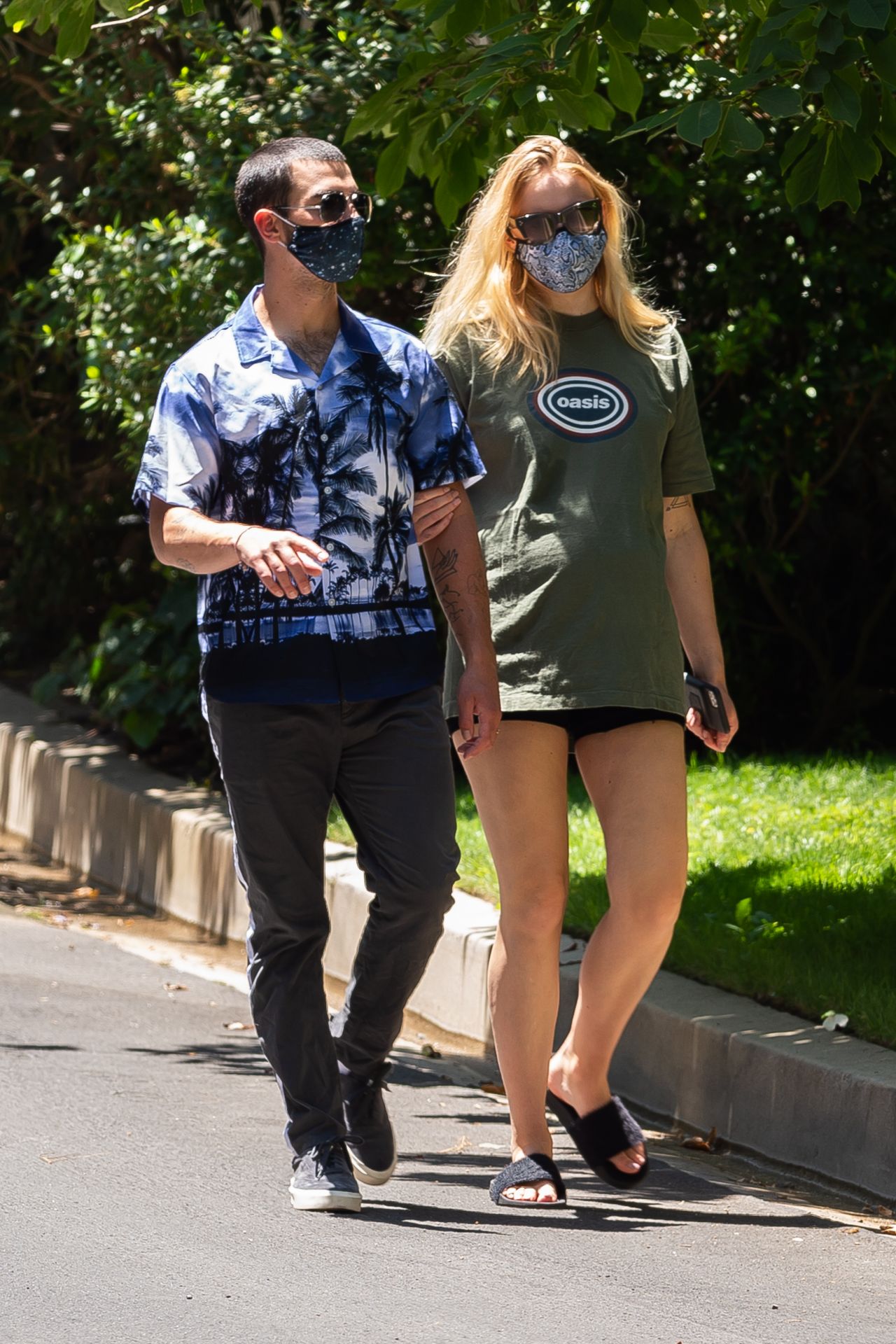 Sophie Turner and Joe Jonas - Out For a Walk in LA 06/24/2020 • CelebMafia