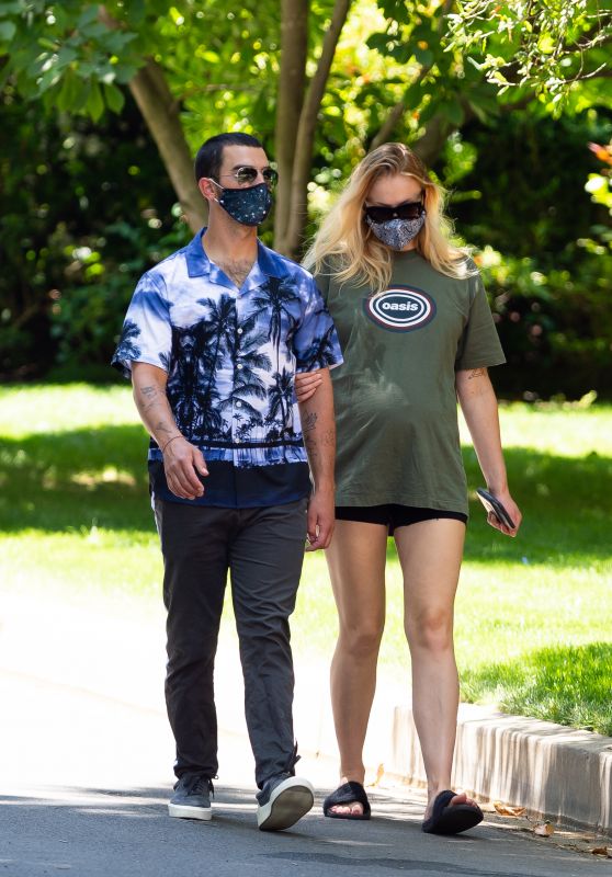 Sophie Turner and Joe Jonas - Out For a Walk in LA 06/24/2020