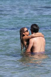 Sylvie Meis Hot in Bikini - Beach in Saint Tropez 06/22/2020