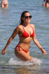 Sylvie Meis in a Red Bikini 06/23/2020