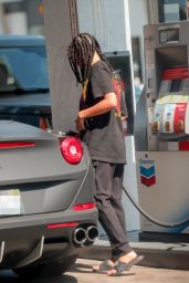 Tinashev – Pumping Gas in Beverly Hills 06/18/2020 • CelebMafia