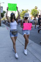 Victoria Justice and Madison Reed - Join a Protest in Los Angeles 06/03/2020