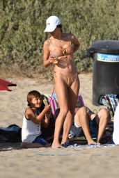 Alessandra Ambrosio in a Bikini on the Beach in Malibu 07/26/2020