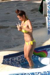 Alessia Macari in a Yellow Bikini - Benevento 07/08/2020