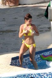 Alessia Macari in a Yellow Bikini - Benevento 07/08/2020
