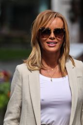 Amanda Holden in Shorts and Ankle Boots - London 07/14/2020