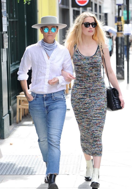 Amber Heard With Her Girlfriend Bianca Butti – London 07/30/2020