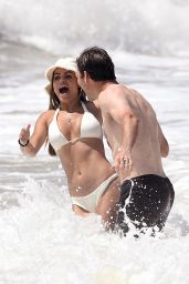 Brooks Nader in a White Bikini - Photoshoot in Hamptons 06/28/2020
