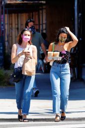 Camila Mendes Street Style - Getting Coffee in LA 07/20/2020