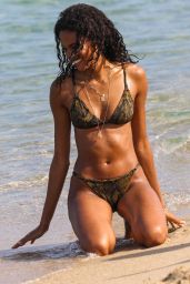 Cindy Bruna in a Bikini - Beach Club 55 in Saint-Tropez 07/01/2020