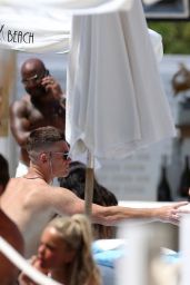 Danielle Lloyd in a Bikini Bikini at Nikki Beach in Ibiza 07/24/2020