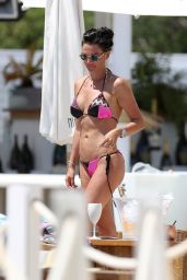 Danielle Lloyd in a Bikini Bikini at Nikki Beach in Ibiza 07/24/2020