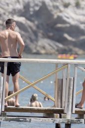 Danielle Lloyd in a Monochrome Bikini - Ibiza 07/19/2020