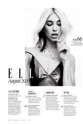 Dua Lipa - ELLE Magazine UK August 2020 Issue