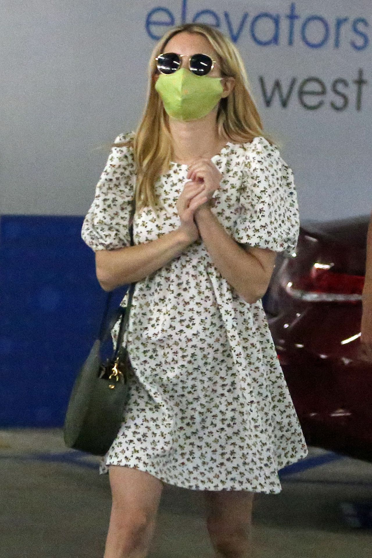 Emma Roberts arrives at LAX with personalised Louis Vuitton luggage