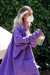 Hailey Bieber - Arrives at the Hollywood Roosevelt in LA 07/20/2020