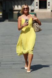 Jenni Falconer in a Yellow Summer Dress 06/26/2020