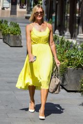 Jenni Falconer in a Yellow Summer Dress 06/26/2020