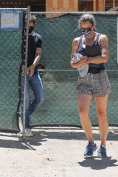 Jennifer Garner - Checks Out the Progress on Her New Mansion in Brentwood 07/22/2020