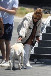 Jennifer Lopez - Boarding a Orivate Plane in Van Nuys 07/02/2020