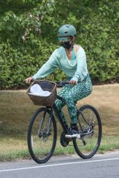 Jennifer Lopez - Daily Bike Ride in the Hamptons 07/30/2020