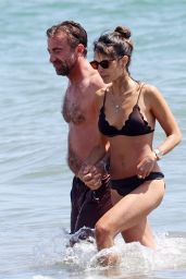 Jordana Brewster in a Bikini at the Beach in Santa Monica 07/25/2020