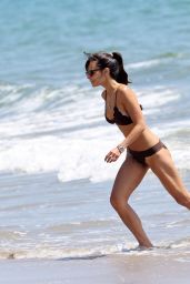 Jordana Brewster in a Bikini at the Beach in Santa Monica 07/25/2020