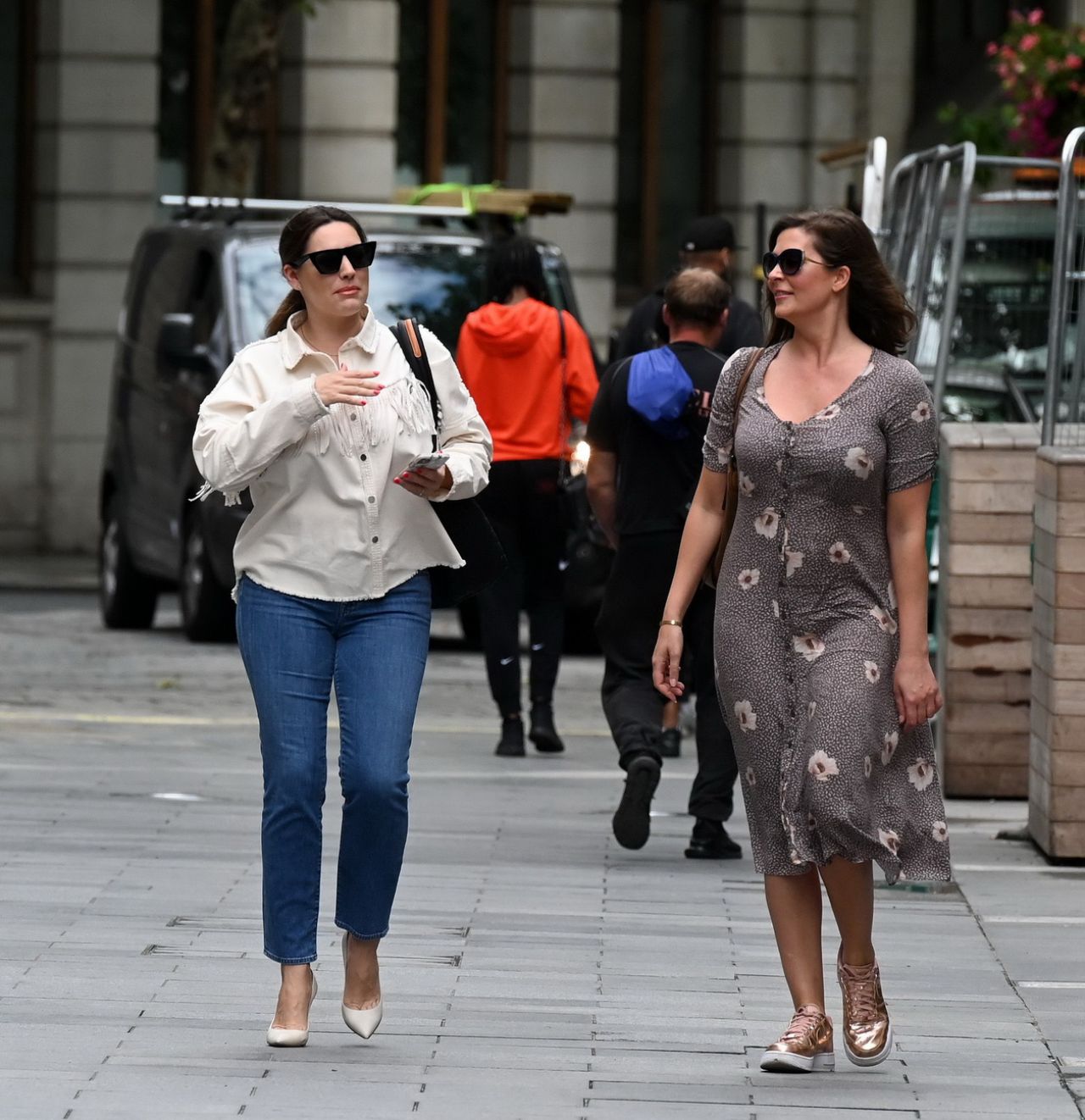 Kelly Brook and Lucy Horobin - Out in London 07/02/2020 • CelebMafia