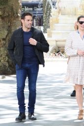 Kelly Brook With Jeremy Parisi - Out for Lunch in London 07/14/2020
