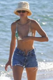 Kendall Jenner in Bikini Top - Malibu Beach 07/18/2020