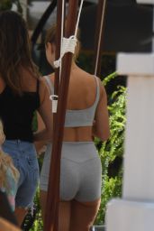 Kimberley Garner in Grey Hotpants - Hotel Martinez in Cannes 07/29/2020