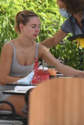 Kimberley Garner in Grey Hotpants - Hotel Martinez in Cannes 07/29/2020