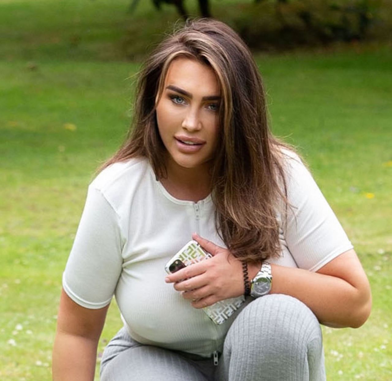 Lauren Goodger In A Park In Essex Celebmafia