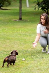 Lauren Goodger in a park in Essex 07/27/2020