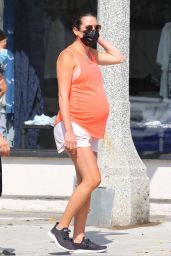 Lea Michele in Fitted Tank Top - Santa Monica 07/28/2020