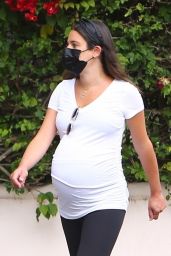 Lea Michele on Walk in Santa Monica 07/30/2020
