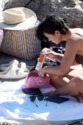 Lily Allen in an Animal Printed Bikini - Capri 07/27/2020