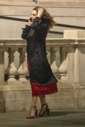 Lily James Night Out Style - London 07/06/2020