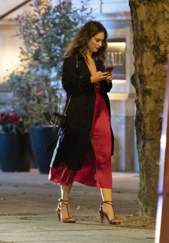 Lily James Night Out Style - London 07/06/2020