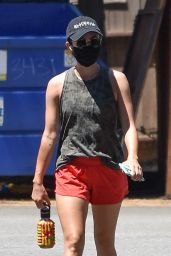Lucy Hale - Hiking Session in Studio City 07/25/2020