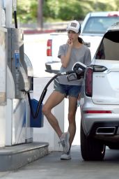 Margaret Qualley - Fills Up Her Tank With Some Gas in LA 06/14/2020