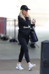 Mollie King Casual Style - Exit BBC Studios in London 07/05/2020