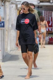 Natasha Poly at the Club 55 Beach in Saint-Tropez 07/28/2020