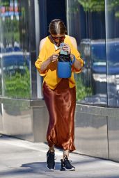 Olivia Palermo Street Style - Out in NYC 07/13/2020